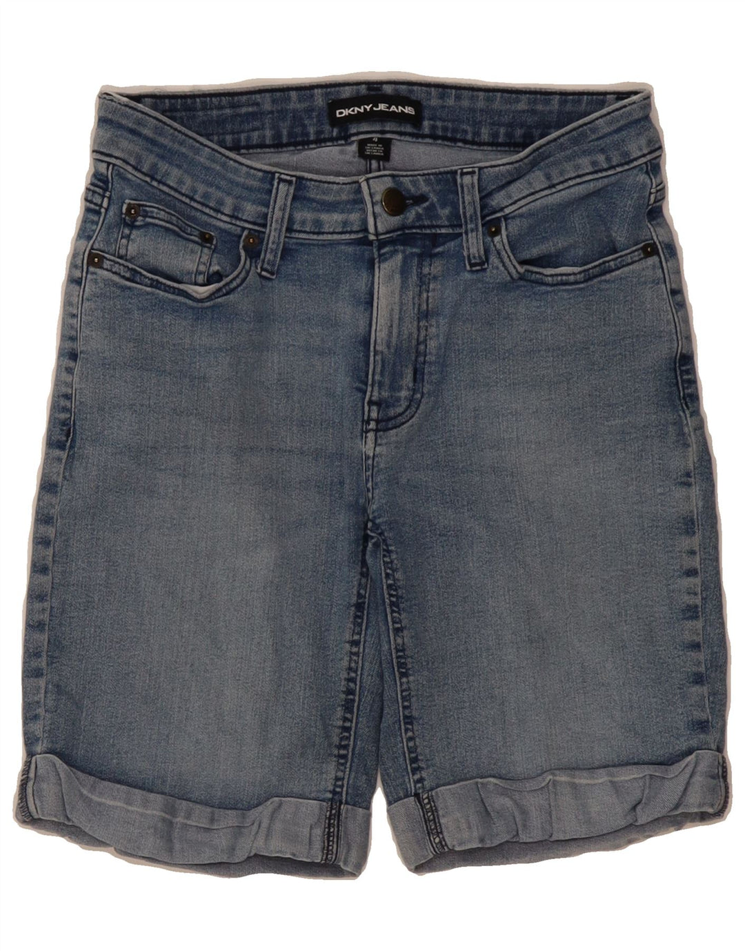 DKNY Womens Denim Shorts US 4 Small W28 Blue Cotton Vintage Dkny and Second-Hand Dkny from Messina Hembry 