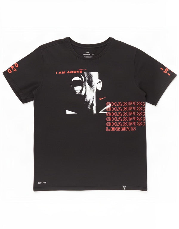 Nike Mens Dri Fit Graphic T-Shirt Top Medium Black