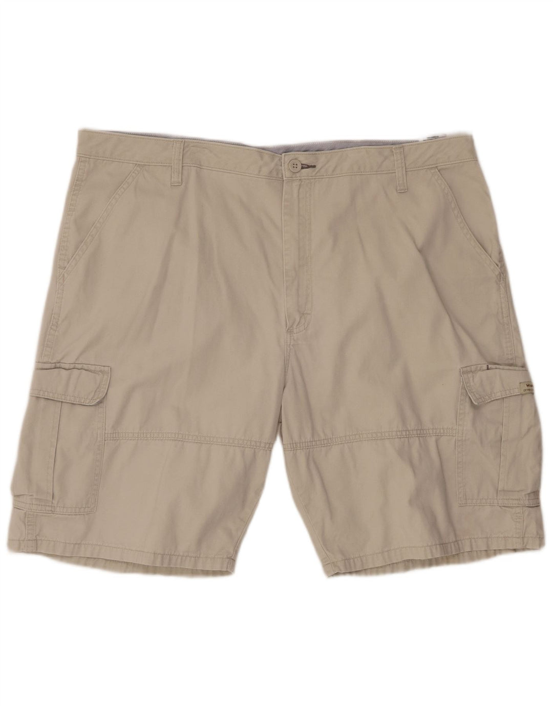 WRANGLER Mens Cargo Shorts W42 2XL Beige Cotton