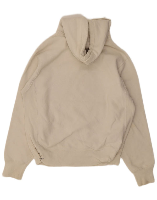 Champion Mens Reverse Weave Hoodie Jumper Medium White