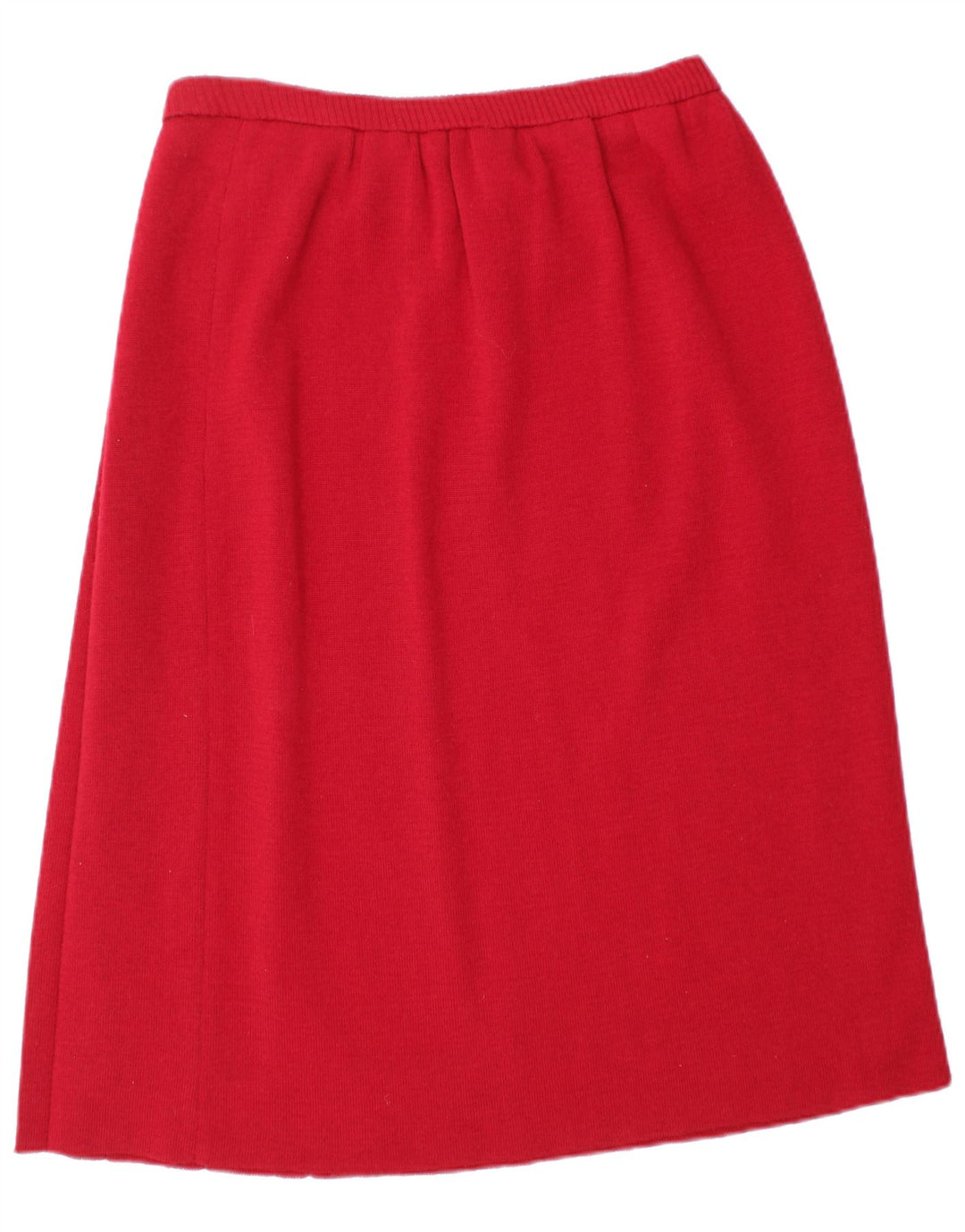 VINTAGE Womens A-Line Skirt W30 Medium Red Polyamide