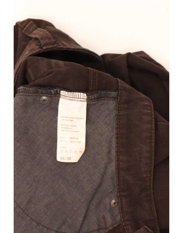 Camel Active Mens Tapered Jeans W31 L31 Brown Cotton