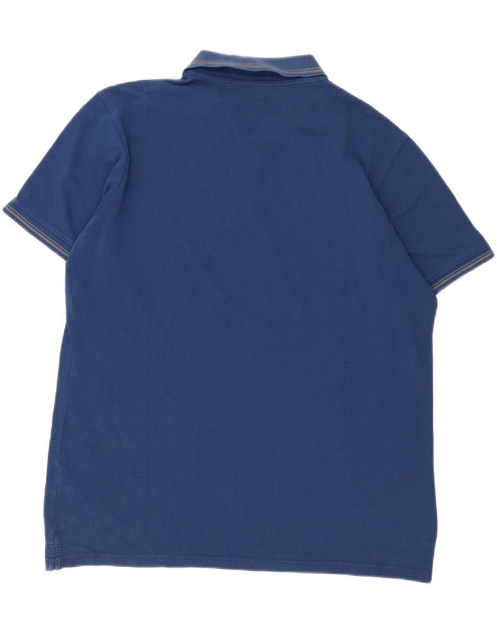 Carrera Mens Polo Shirt 2XL Blue Cotton