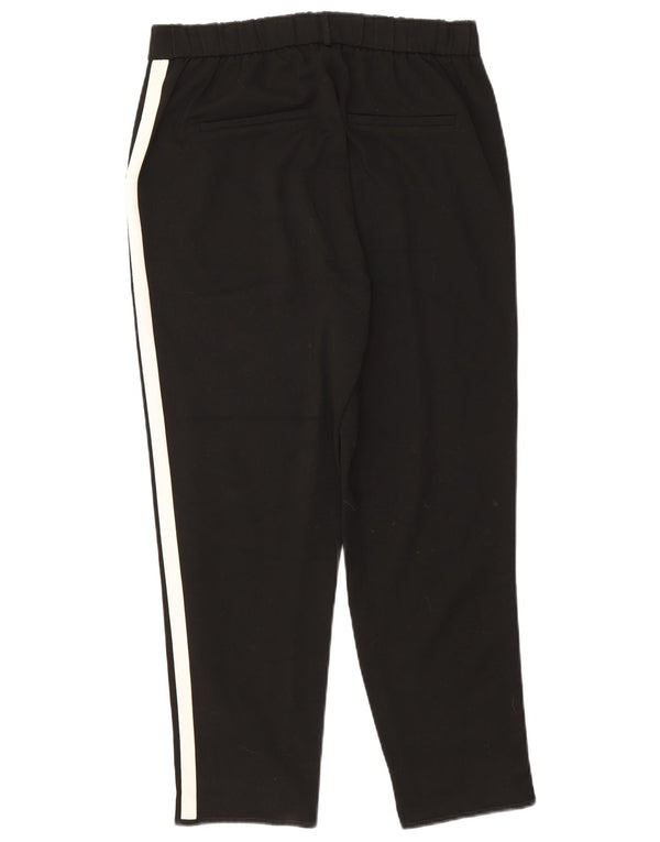 Zara Womens Trafaluc Cropped Trousers Medium W28 L25 Black Colourblock