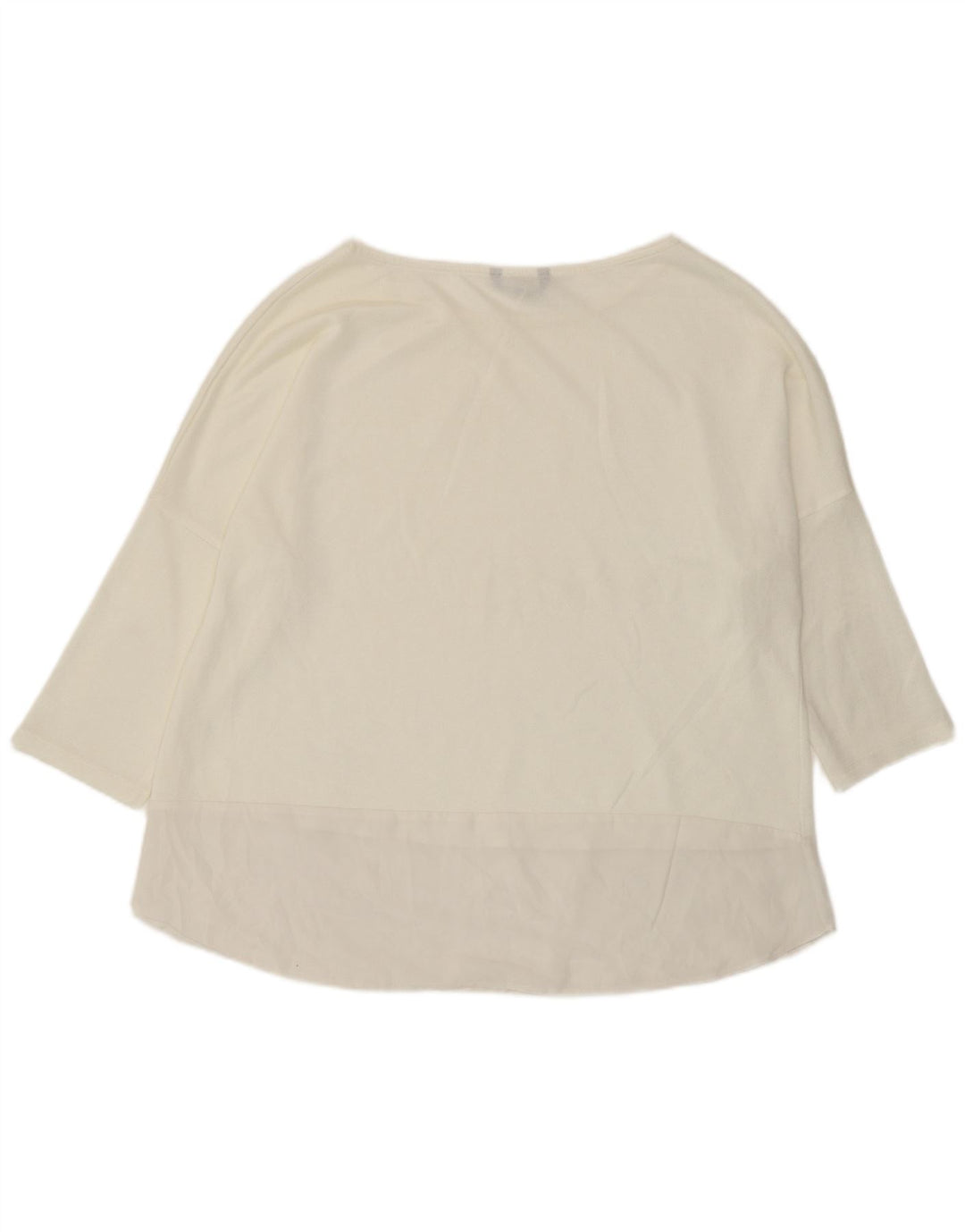 Marks & Spencer Womens Top 3/4 Sleeve UK 18 XL Off White
