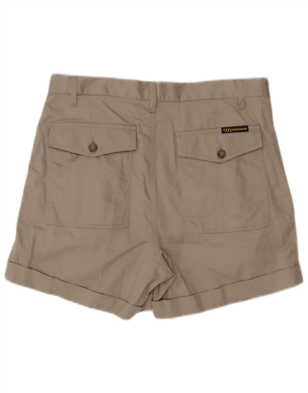 CROWN Mens Pegged Chino Shorts IT 48 Medium W32  Beige Cotton