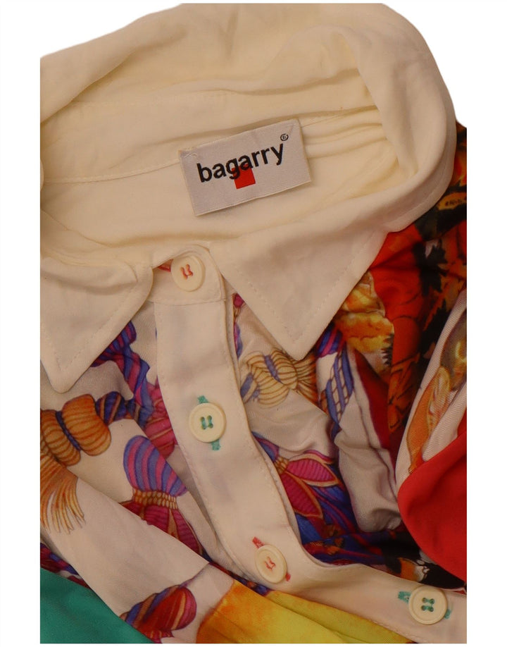 BAGARRY Womens Pullover Shirt Blouse UK 12 Medium Multicoloured Patchwork