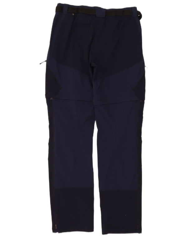 Forclaz Mens Straight Cargo Trousers W32 L31 Navy Blue
