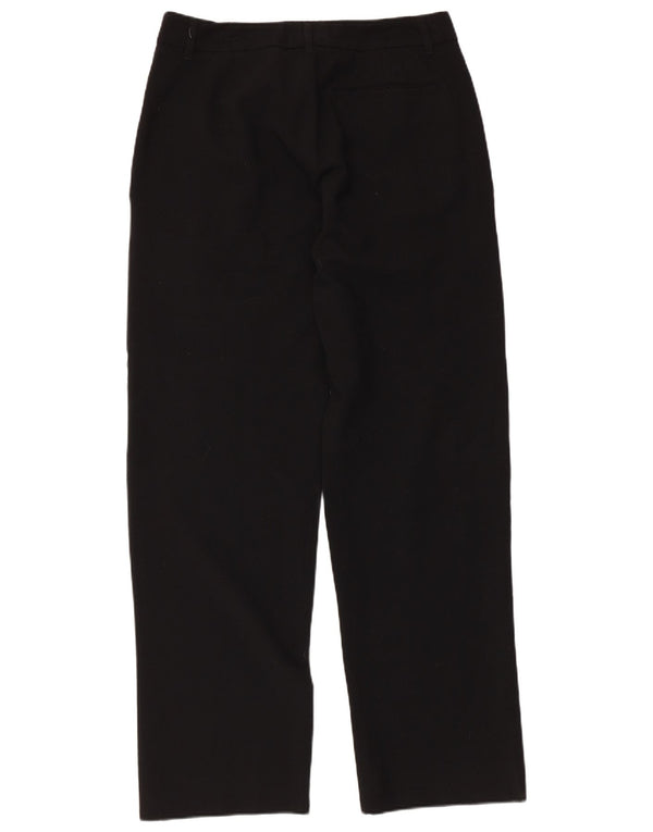 Dirk Bikkembergs Mens Straight Casual Trousers W32 L33 Black Virgin Wool