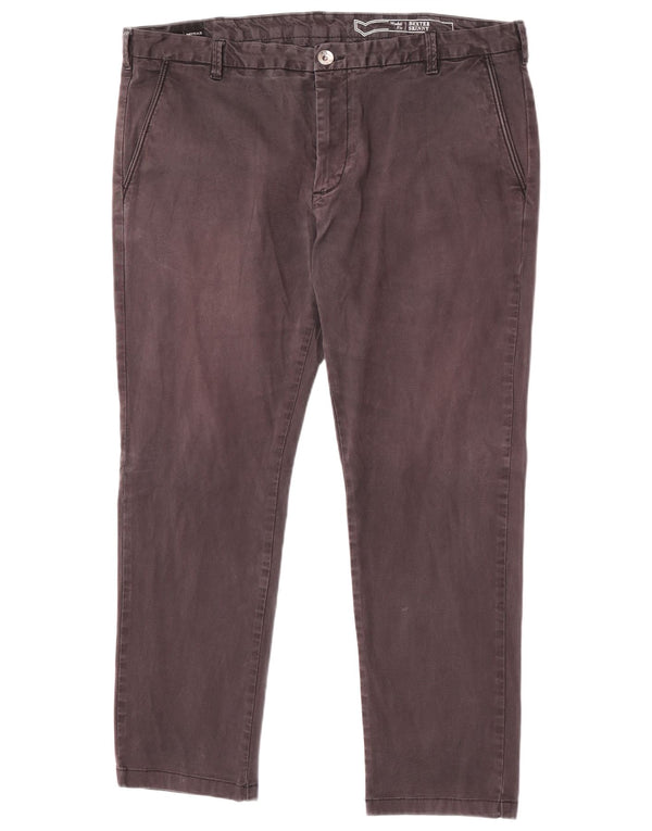 Gas Mens Bexter Skinny Chino Trousers W40 L29 Black Cotton