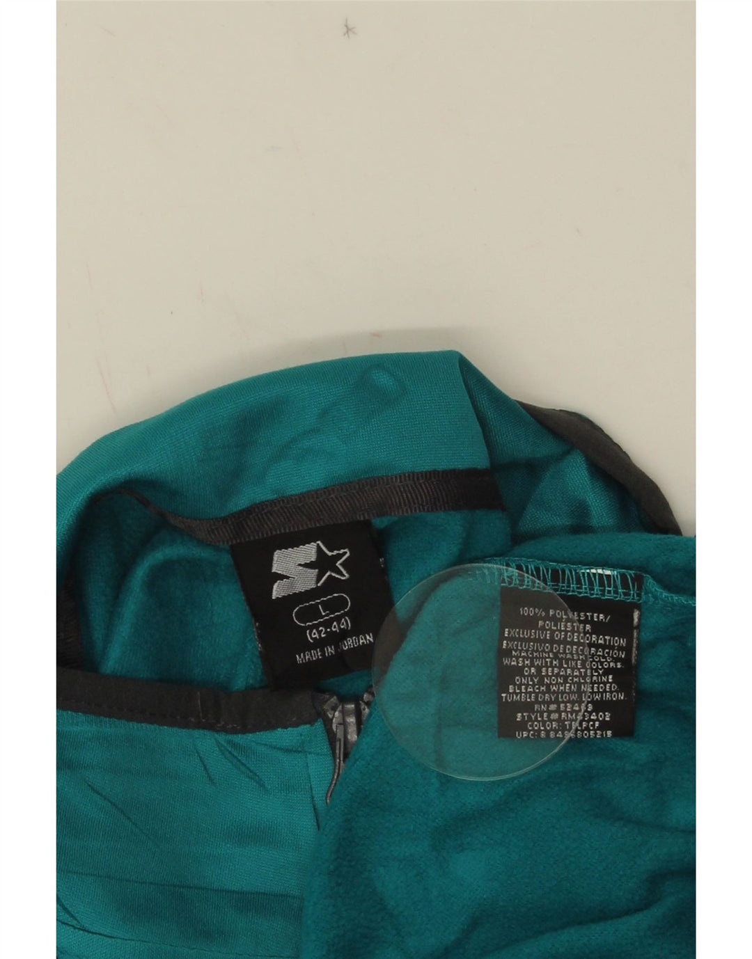 STARTER Mens Zip Neck Pullover Tracksuit Top UK 42/44 Large Blue Polyester