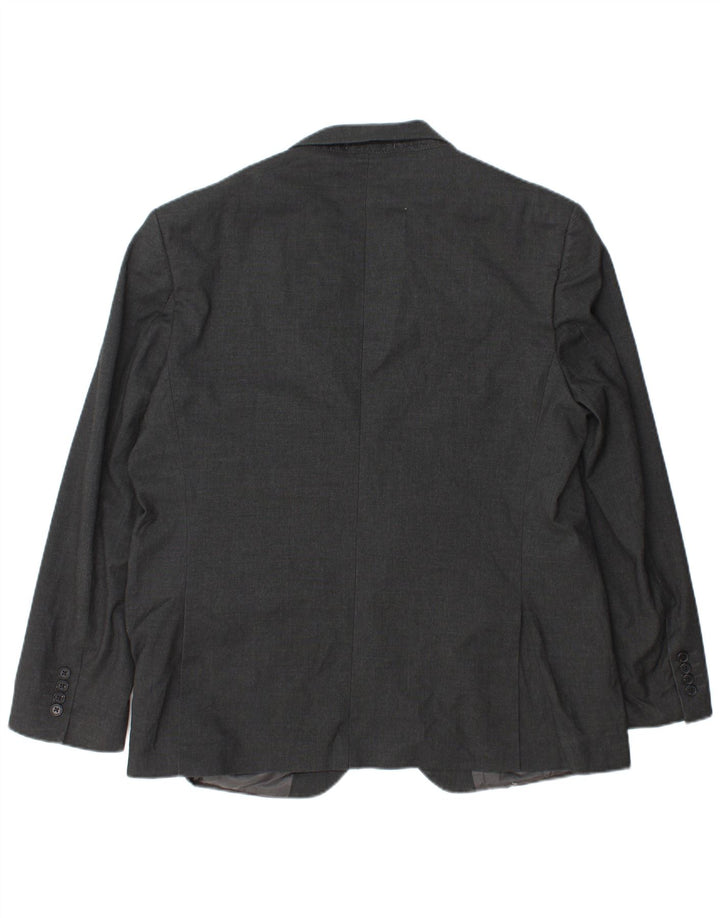 Marks & Spencer Mens 2 Button Regular Fit Blazer Jacket Size 44 XL Grey