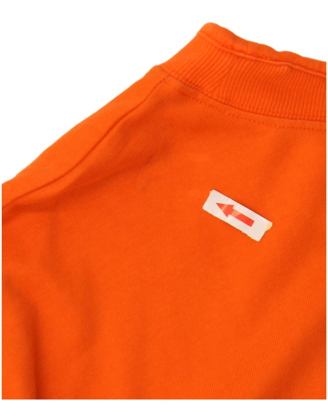 ZARA Womens Sweatshirt Jumper UK 16 Large Orange Cotton