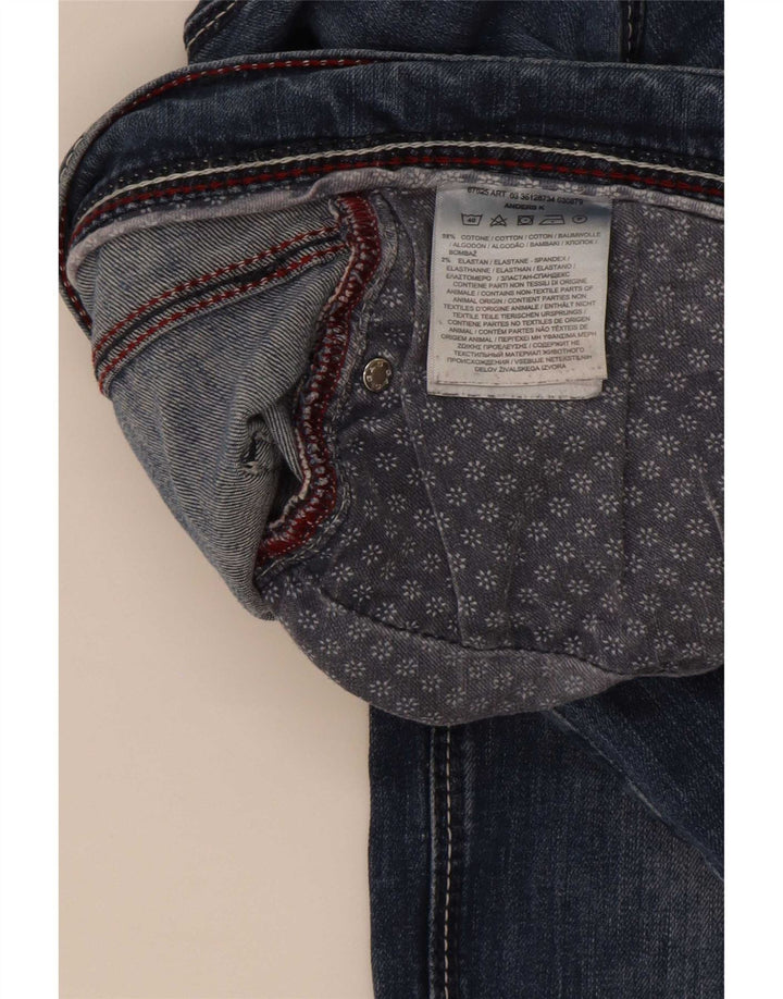 Gas Mens Slim Jeans W36 L34 Blue Cotton