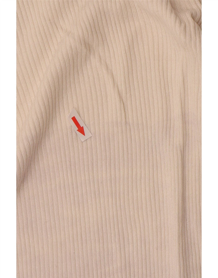 Marks & Spencer Womens Roll Neck Jumper Sweater UK 10 Small White Viscose