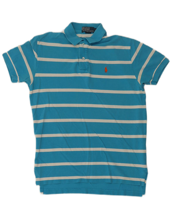 Polo Ralph Lauren Mens Shirt Small Blue Striped Cotton
