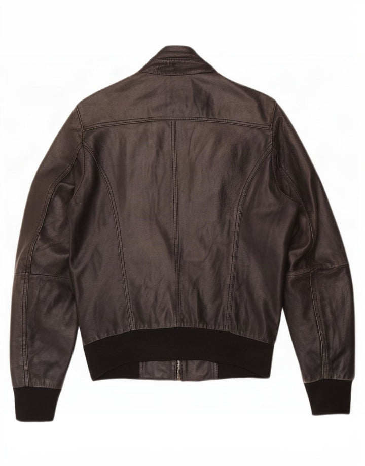 C.D.P. Mens Leather Jacket IT 46 Small Black