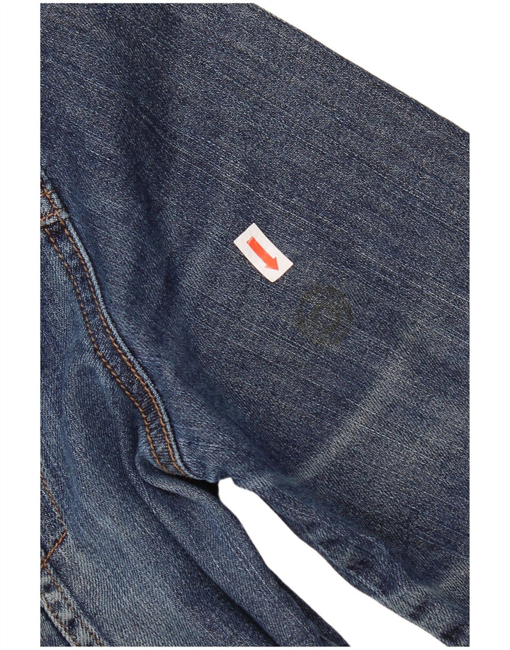 Eddie Bauer Womens Denim Jacket UK 14 Medium Blue Cotton