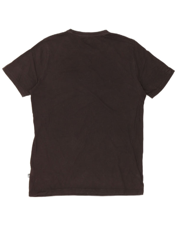 Puma Mens Graphic T-Shirt Top Small Black Cotton