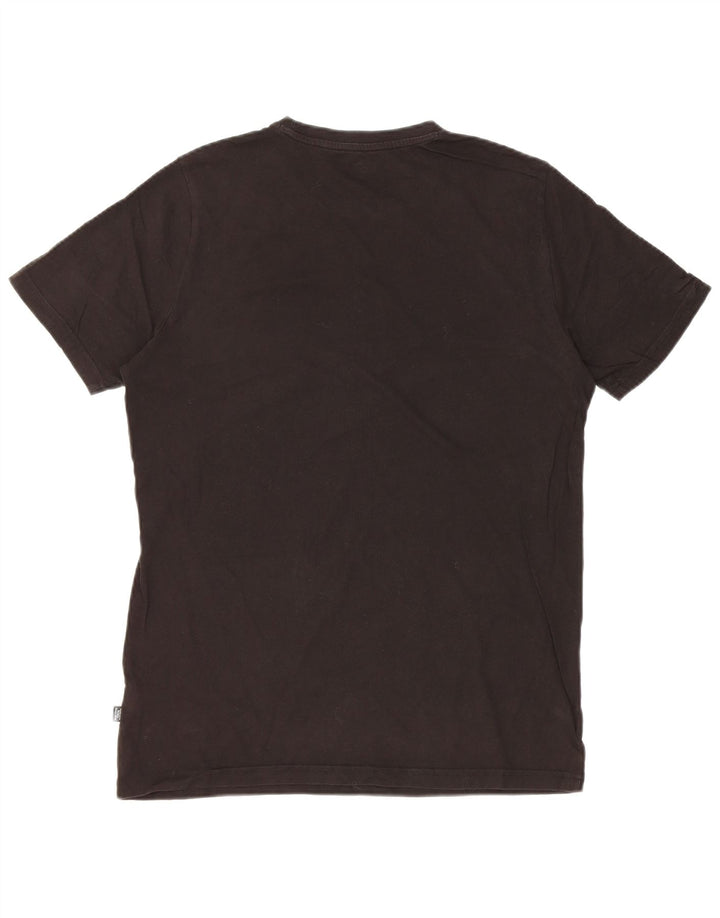 Puma Mens Graphic T-Shirt Top Small Black Cotton