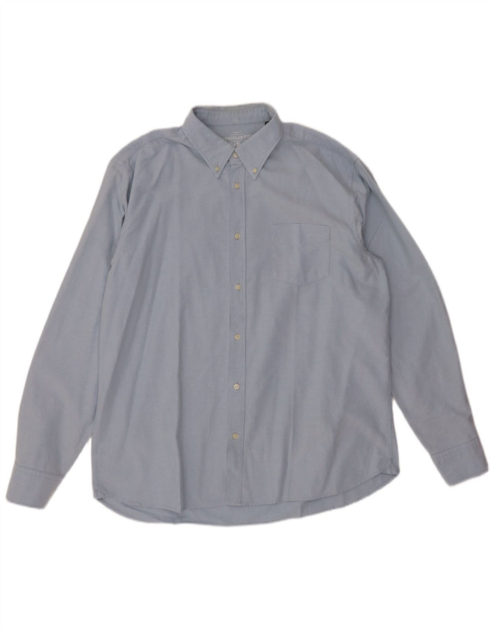 OVS Mens Sun Faded Regular Fit Shirt 2XL Blue