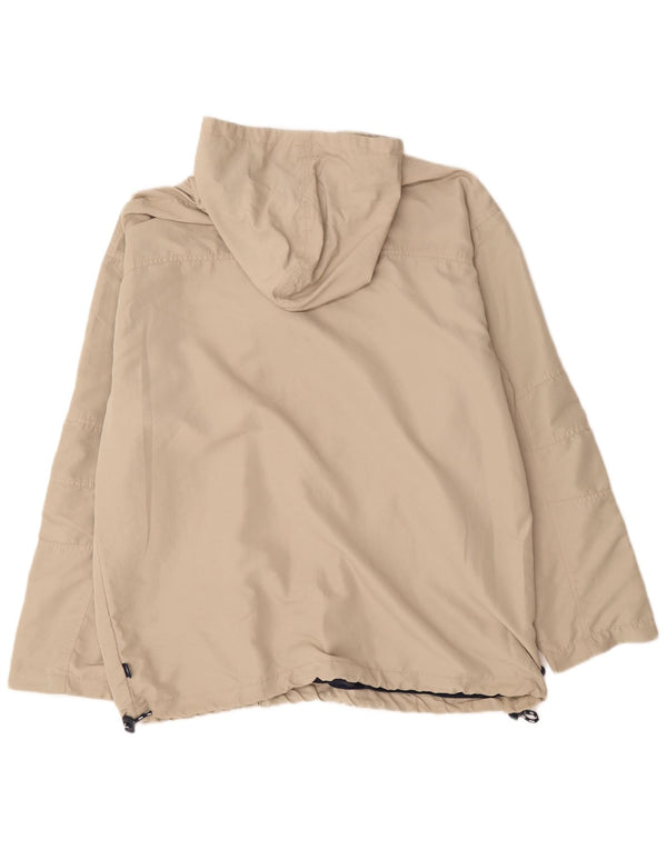 Umbro Mens Hooded Pullover Rain Jacket UK 42 XL Beige Polyester