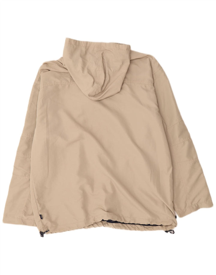 Umbro Mens Hooded Pullover Rain Jacket UK 42 XL Beige Polyester