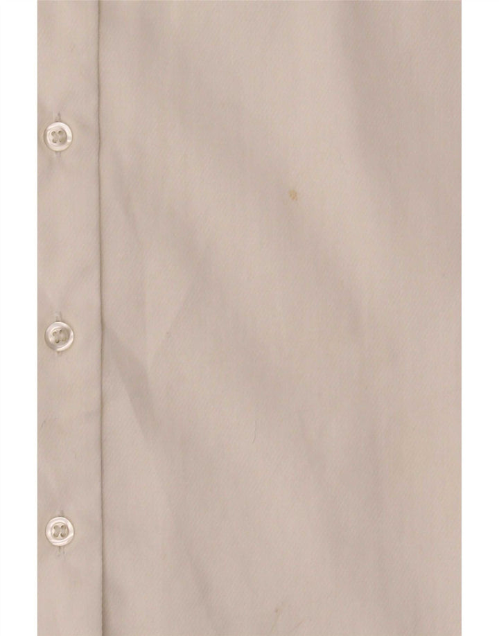 Marks & Spencer Womens Shirt UK 12 Medium White Cotton