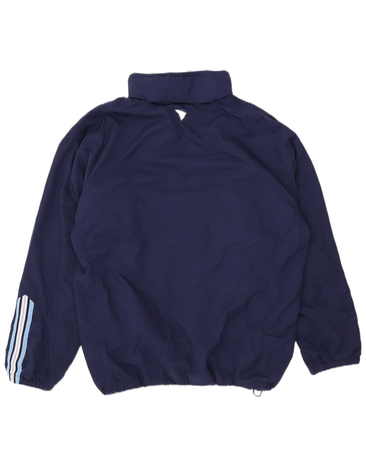 Jako Mens Hooded Pullover Tracksuit Top Jacket XL Navy Blue Polyester