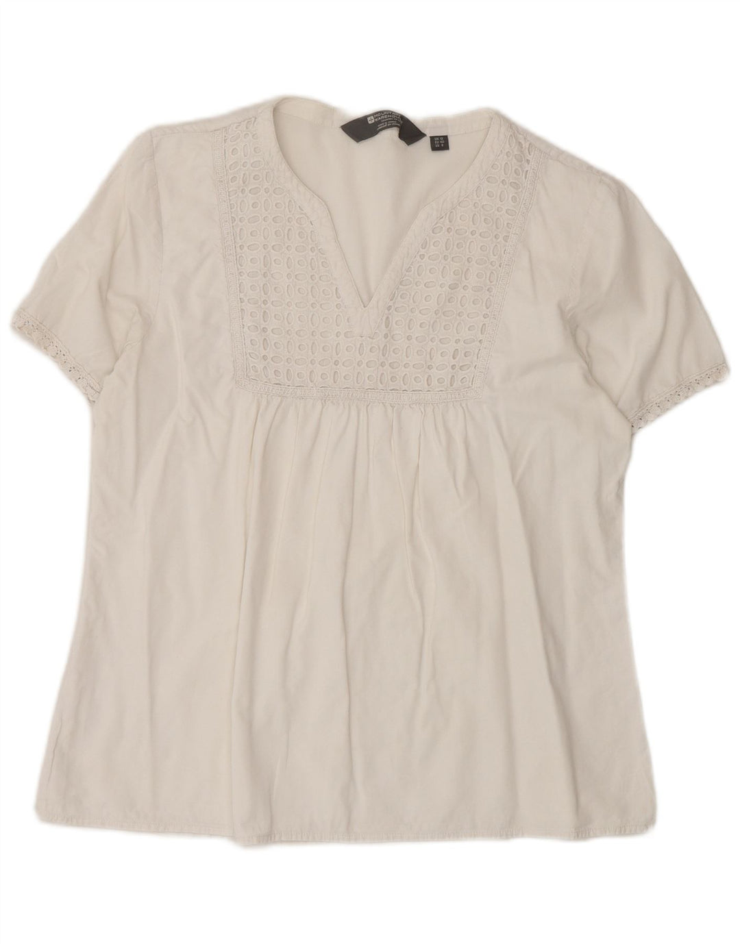 Mountain Warehouse Womens Blouse Top UK 12 Medium White