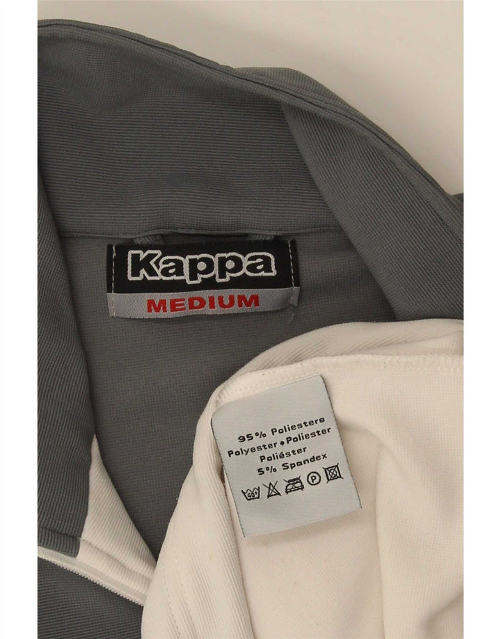 Kappa Mens Tracksuit Top Jacket Medium Grey Colourblock Polyester