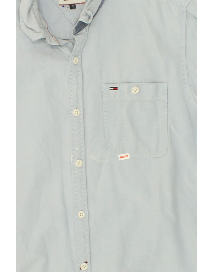 TOMMY HILFIGER Mens Shirt Medium Blue Cotton Vintage Tommy Hilfiger and Second-Hand Tommy Hilfiger from Messina Hembry 