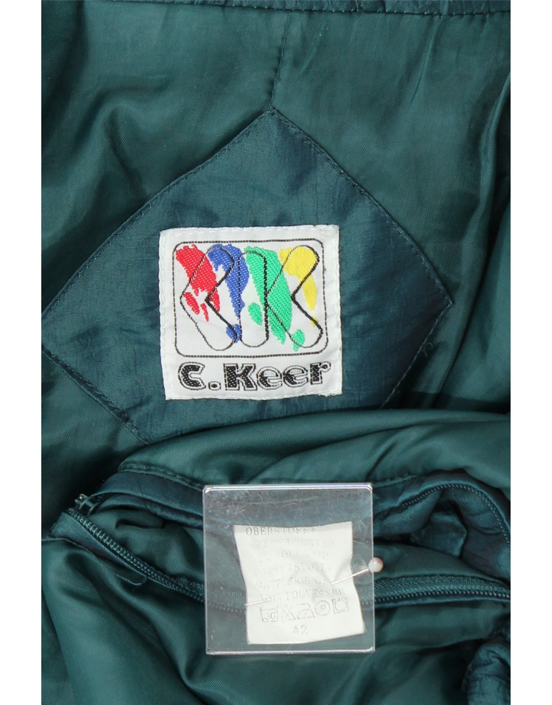 VINTAGE Womens Oversized Hooded Windbreaker Jacket EU 42 Large Blue Vintage Vintage and Second-Hand Vintage from Messina Hembry 