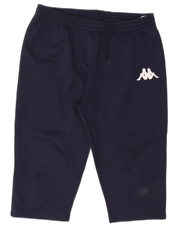Kappa Mens Bermuda Sport Shorts Large Navy Blue Polyester Sports