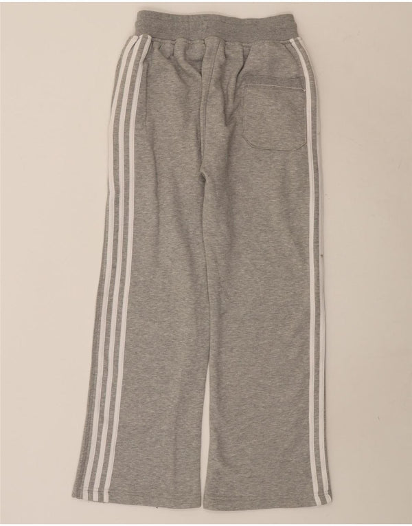 Adidas Womens Tracksuit Trousers UK 14 Large  Grey Flecked Cotton