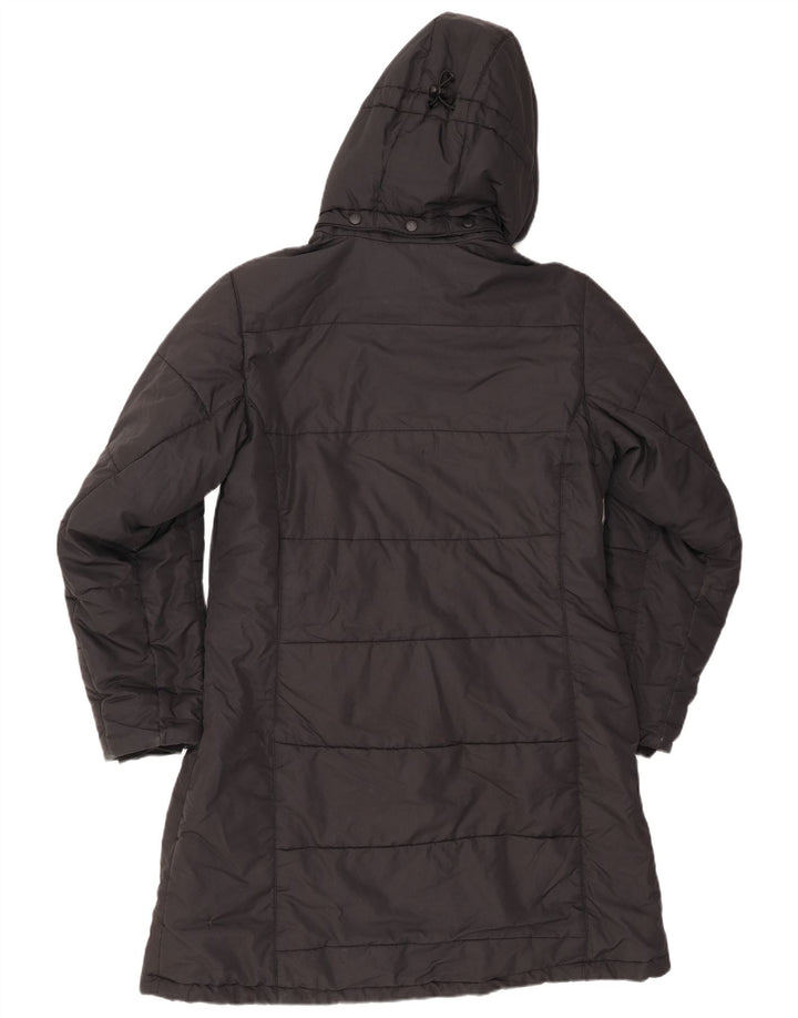 JACK WOLFSKIN Womens Hooded Padded Coat UK 16 Large Black Polyester