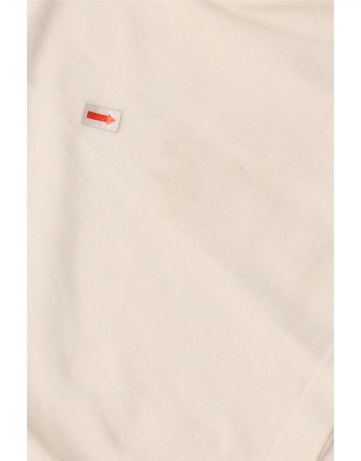 FRED PERRY Mens Special Edition Polo Shirt Small White Cotton
