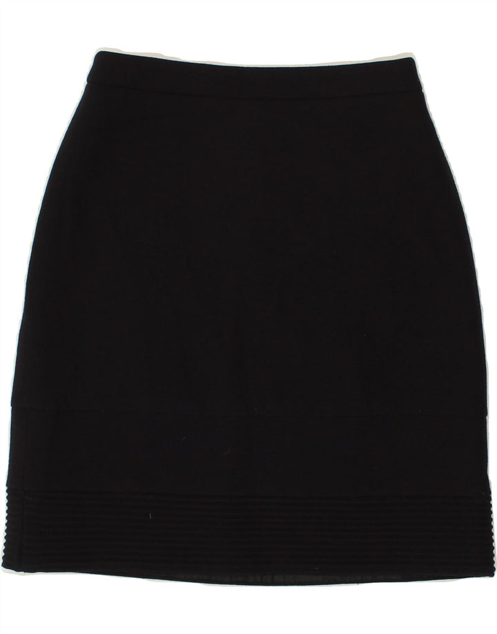 VERSACE Womens Straight Skirt IT 40 Small W28 Navy Blue Wool Vintage Versace and Second-Hand Versace from Messina Hembry 