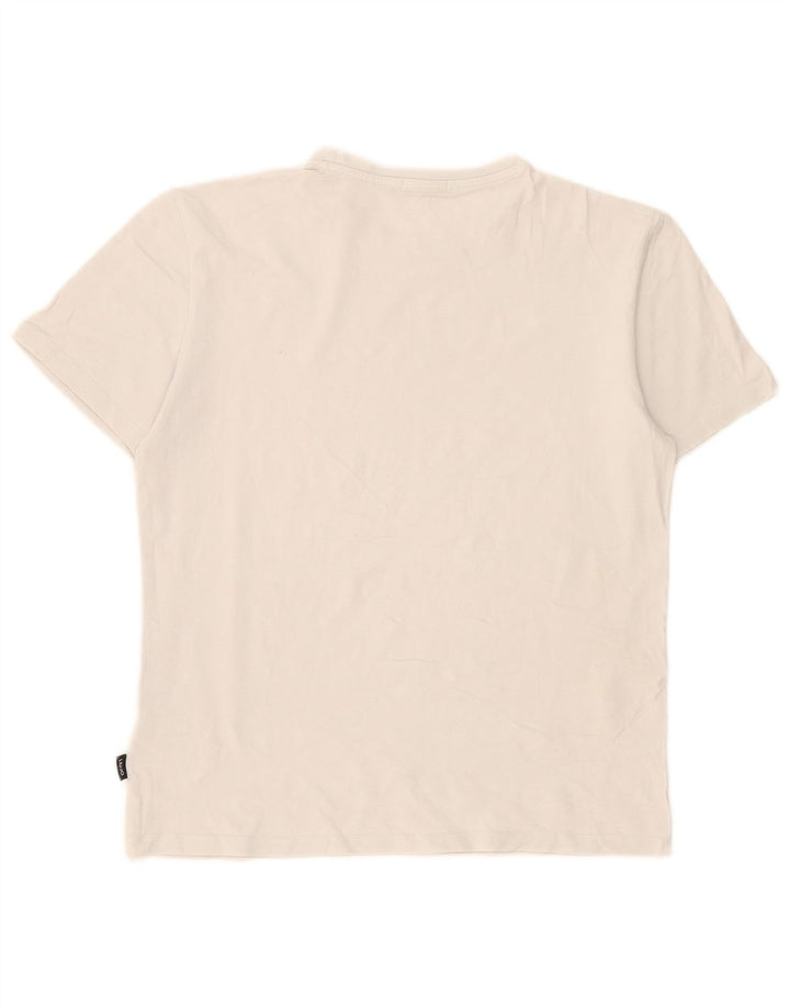 Liu Jo Mens Graphic T-Shirt Top Small White Cotton