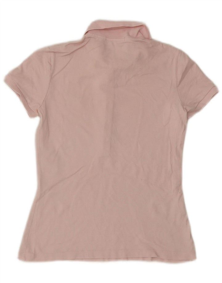 Lacoste Womens Polo Shirt Size 36 Small Pink Cotton