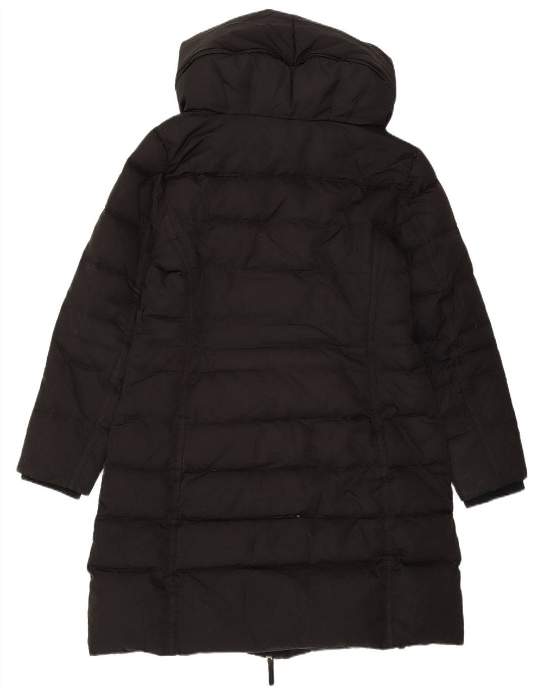 ZARA Womens Hooded Padded Coat UK 18 XL Black