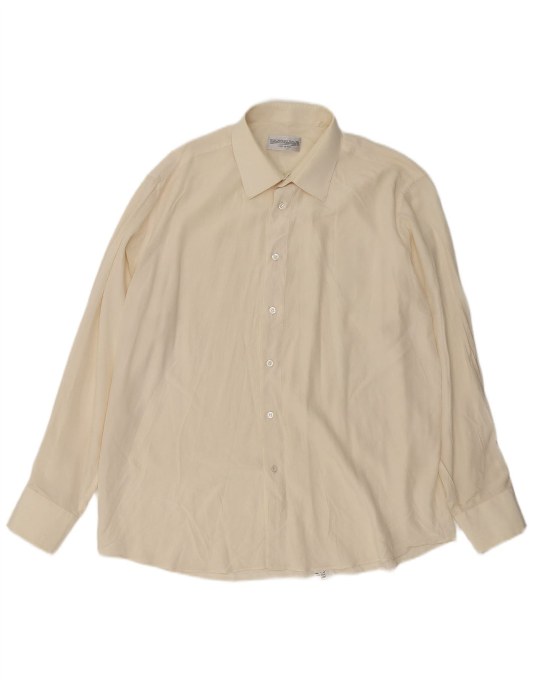 PANCALDI & B Mens Shirt Size 43 17 XL Off White