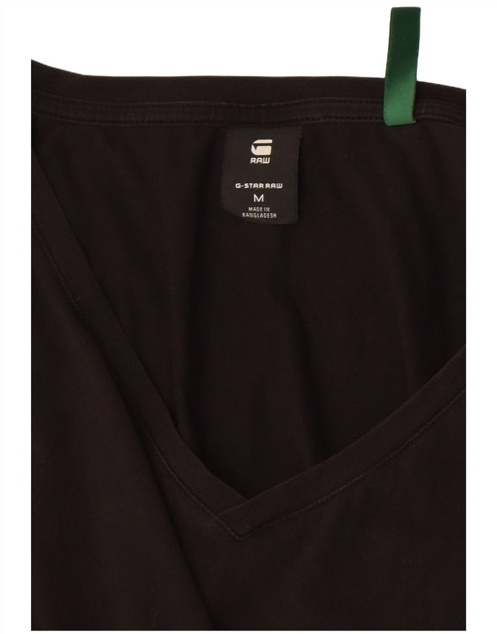 G-Star Womens T-Shirt Top UK 12 Medium Black