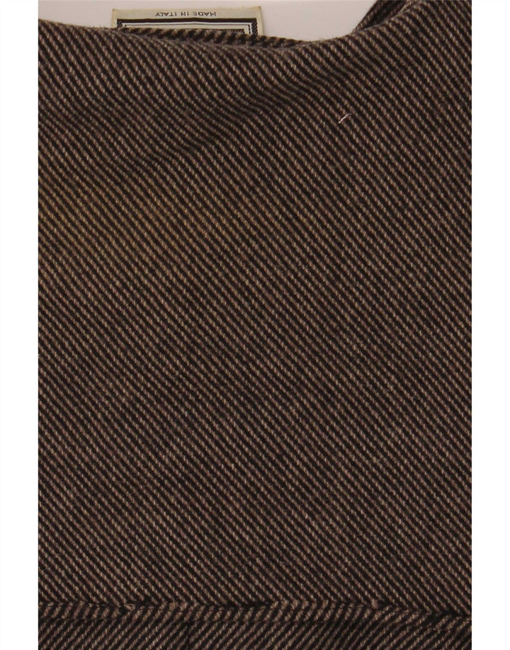 Luisa Spagnoli Womens 2 Button Blazer Jacket IT 44 Medium Brown Pinstripe