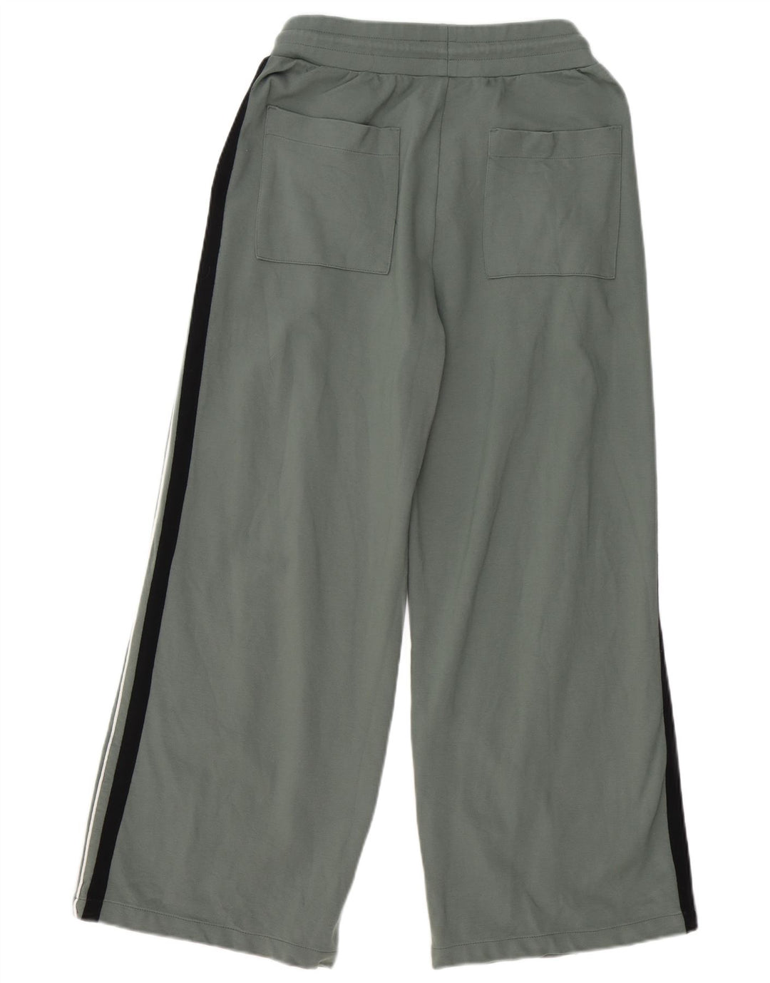 Marks & Spencer Womens Tracksuit Trousers UK 12 Medium Green Colourblock