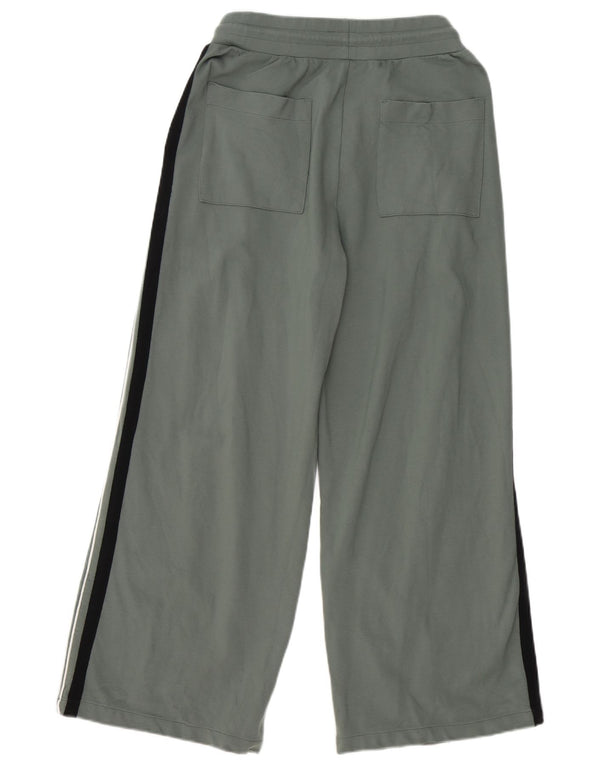 Marks & Spencer Womens Tracksuit Trousers UK 12 Medium Green Colourblock