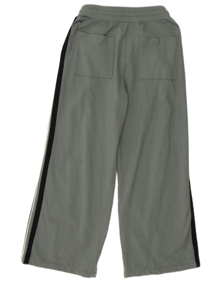 Marks & Spencer Womens Tracksuit Trousers UK 12 Medium Green Colourblock