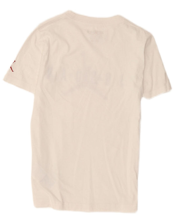 Jordan Boys Air Graphic T-Shirt Top 10-11 Years Medium White Cotton