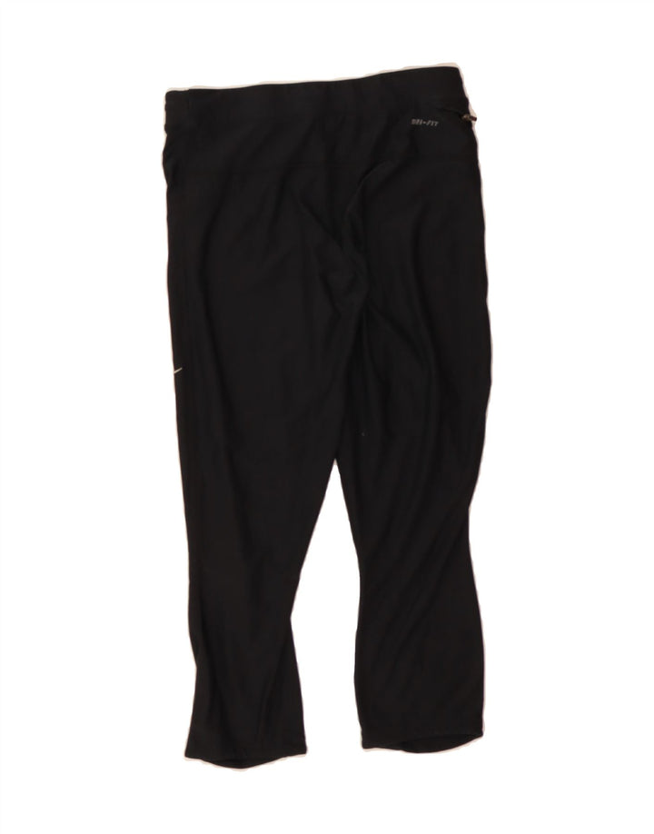 NIKE Womens Dri Fit Tracksuit Trousers UK 14 Medium Black Vintage Nike and Second-Hand Nike from Messina Hembry 
