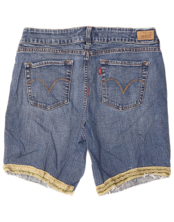 Levi's Womens 526 Denim Shorts US 12 Large W32  Blue Cotton